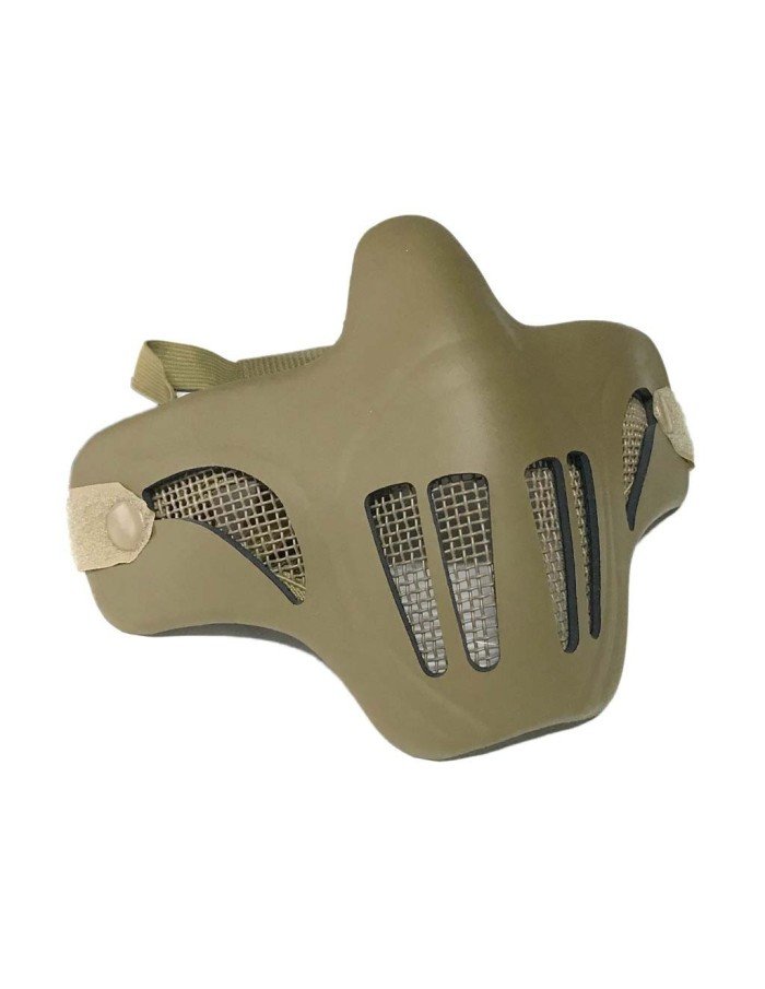 Máscara Airsoft coyote Stalker con rejilla proteccion facial