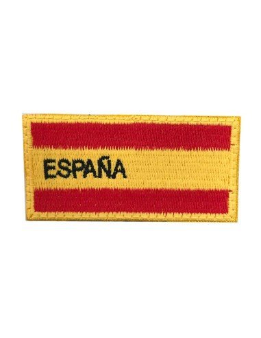 Parche bandera color clásico 6x3 cm España mate al mejor precio