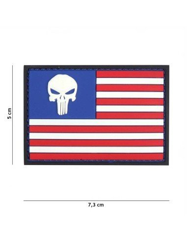 Parche 3D PVC bandera USA punisher color SEAL al mejor precio