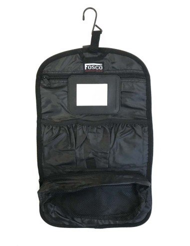 Bolsa de aseo viaje pequeña Fosco con percha camping Negro - negra al mejor precio