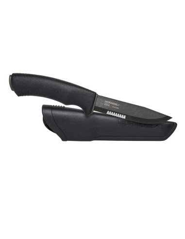 Cuchillo Morakniv® Bushcraft SRT acero inox. negro ID 12491 al mejor precio