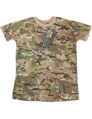 Camiseta militar niño camuflaje BTP Británico al mejor precio